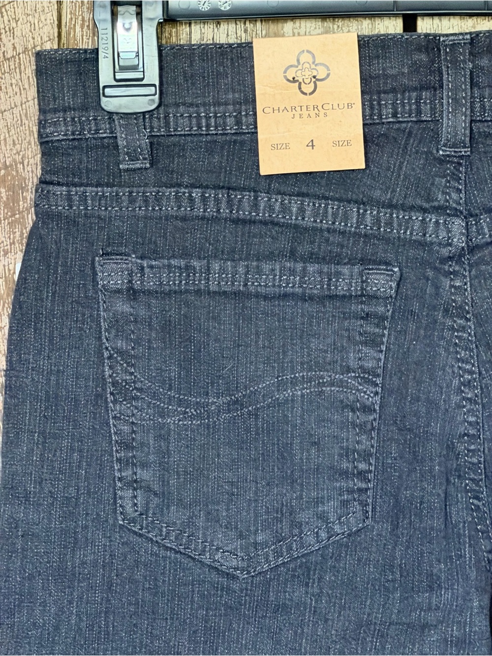 NWT Women’s Black Straight-Leg Jeans - Picture 7 of 12